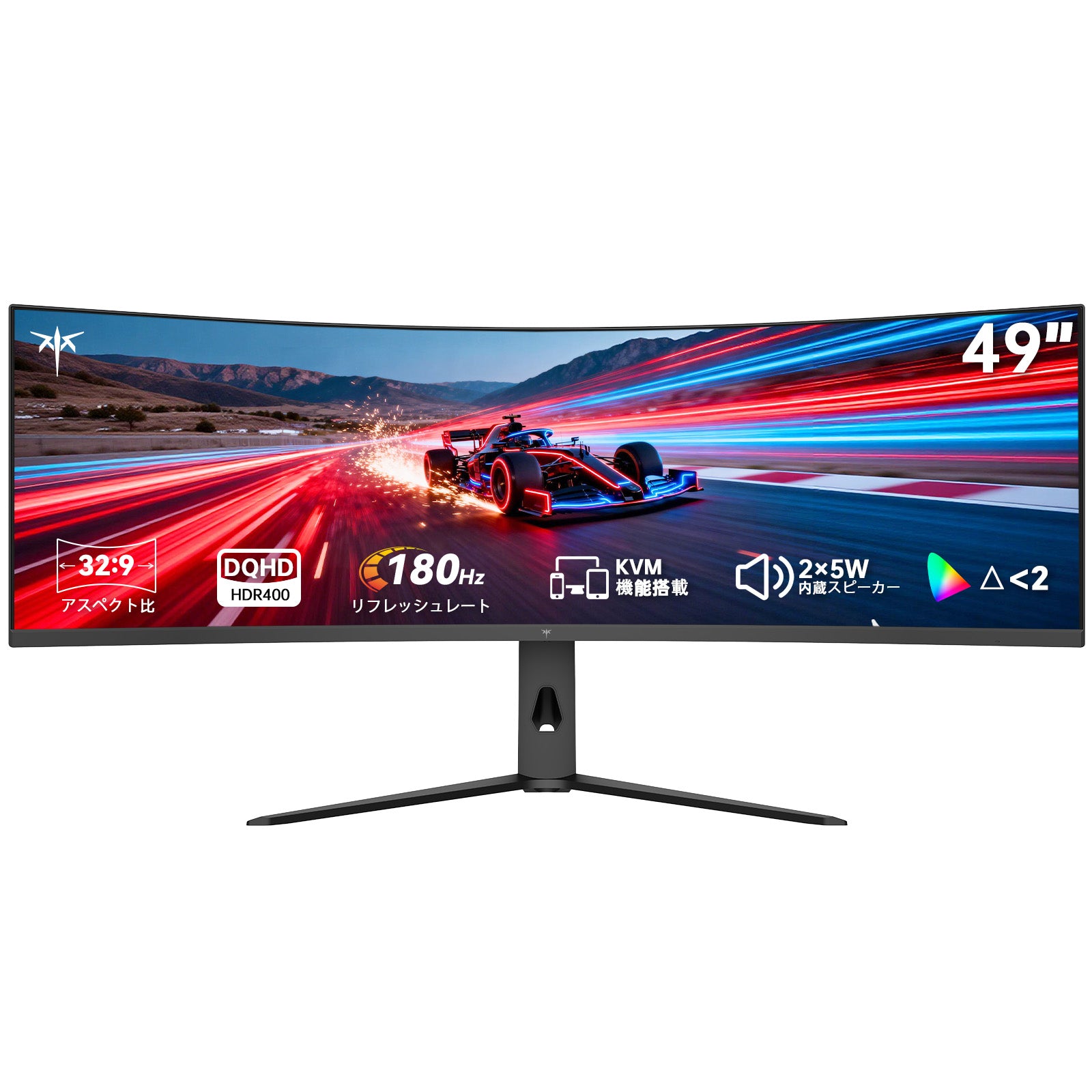 49型 湾曲ゲーミングモニター｜5120×1440 180Hz＆KVM内蔵＆USB-C 90W｜H49S66