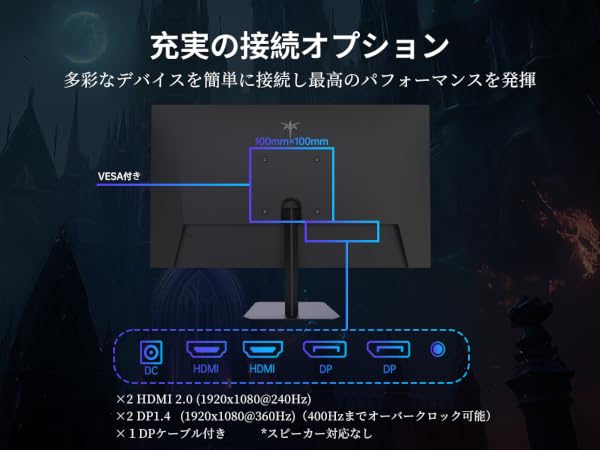 KTC H25X7｜24.5型 FHD 360Hz HDR400 ゲーミングモニター