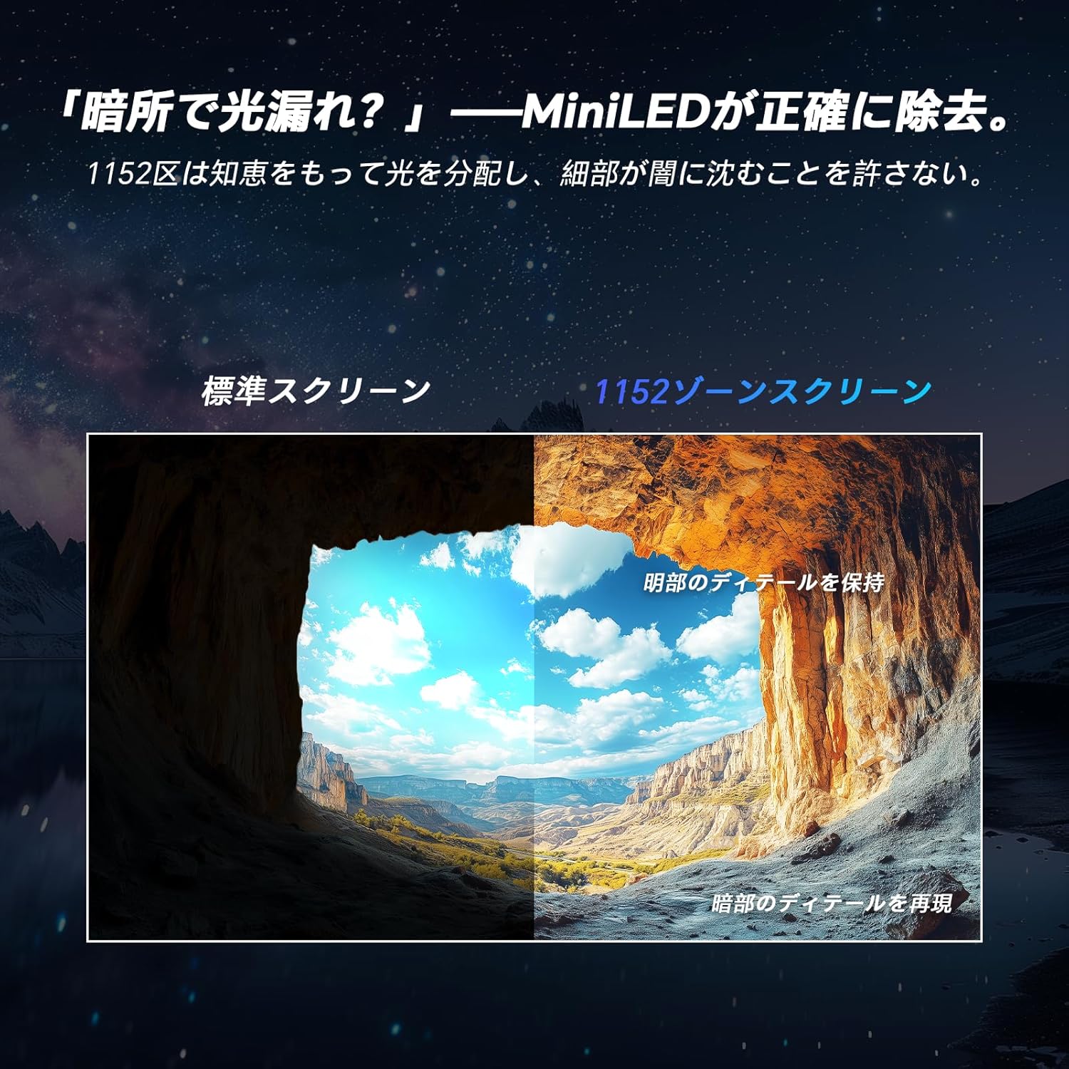 27型 ゲーミングモニター｜WQHD 180Hz＆HDR1400 Mini LED｜M27T6